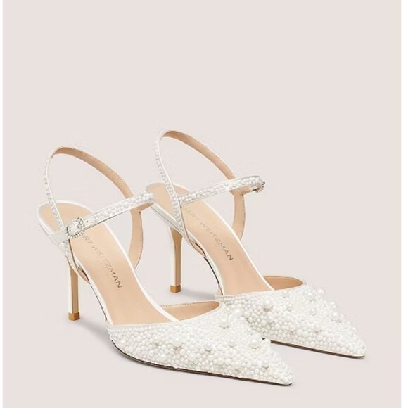 NEW STUART WEITZMAN Made In Spain Leather Gemstone 100 Strappy Heeled Sandals - Picture 2 of 8